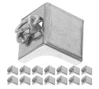 KALLORY 20 Unidades Accesorios Firme en Ventana Inoxidable de Acero para Cortinas de Tapas Laterales y Ruedas Deslizantes para Movimiento Suave y Agarre Diseño Elegante