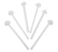 KALLORY 20 Unidades Percha de Plástico Blanco para Jaulas de Pájaros Pequeñas, Fácil de Instalar y Limpiar, Adecuado para Periquitos y Canarios en Jaulas