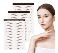 KALLORY 3 Láminas de Pegatinas para Cejas, Tatuajes Temporales, para Forma Y Definir Las Cejas. Ideales para Mujeres Y Niñas.