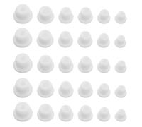 KALLORY 30 Tapones de Silicona Reutilizables para Sal y Pimienta, Resistentes Temperatura y Herméticos, Ideales para Botellas Pequeñas y Especieros en Cocina y Hogar