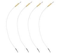 KALLORY 4 Piezas Aguja de Encendido Cerámica Cable para Cocina y Horno | Altura Ajustable, Compatibilidad, Sellado Superior y Cobre, Recambio para Gas y Cocina Integrada