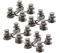 KALLORY 4juegos Botones para Jeans Mujer Hebillas Ajustables Antideslizantes para Cintura Accesorios Duraderos para Pantalones Vaqueros sin Clavos
