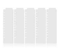 KALLORY 5 Piezas Separadores Funcional para de Planificadores Carpetas Plástico y, Organizadores Estéticos con Marcapáginas Diseño Duradero Personales para Oficina y Escuela