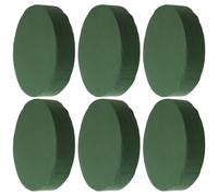 KALLORY 6 Piezas de Espuma Floral Redonda para Arreglos de Flores, Material Sintético Fuerte Absorción de Agua, Segura y Creativa para Proyectos de Arte Floral