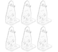 KALLORY 8 Ganchos de Soporte para Persianas de Plástico Pom, Clips de Sujeción Resistentes para Ventanas, Repuestos Duraderos para Estores y Accesorios de Cortinas