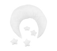 KALLORY Accesorios para Fotografía de Ñiño Recién Nacido, Cojín en Forma de Estrella Blanco, Material Ultra, para Sesiones de Fotos de 1 Mes y 100 Días, Adecuado para Estudio