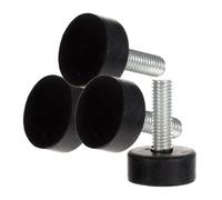 KALLORY Almohadillas para Patas de Muebles Regulables 4 Pcs Goma Antideslizante Tornillo M8 Longitud 22 Mm Pequeñas Niveladores para Mesa Protección Suelo Maquinaria
