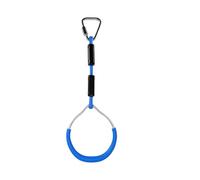 KALLORY Aro de Gimnasia para Azul de Hierro y Poliéster, Anillo de Entrenamiento Suave al Tacto para Ejercicios de Fuerza y Pullups, Capacidad 120kg