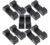 KALLORY Bases de Soporte Duraderas de Plástico Negro para Joyería, Soporte Ligero Multiuso Adecuado para Tiendas y Exhibición de Joyas, Pack de 10 Piezas