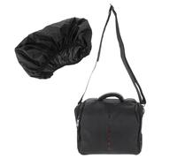 KALLORY Bolsa para Cámara DSLR Cubierta para Lluvia Negra Múltiples Bolsillos Incorporados y Protección contra Golpes Hecha de Nylon y PVC