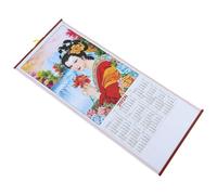 KALLORY Calendario Chino 2026 de Pared Diseño Tradicional del Año del Caballo, Papel, Adecuado para Oficinas y Decoración Festiva