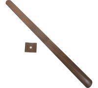 KALLORY Calzador Magnético de Madera Resistente Mango Largo para Uso Doméstico, Diseñado para Personas Mayores y Embarazadas, 55 CM de Longitud y Acabado en Nogal