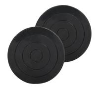 KALLORY Cojinete Giratorio Negro de Arcilla de Plástico 2 Platos Giratorios Herramienta para Esculpir Acabado Fino y Resistente para Cerámica para Modelado y Cerámica