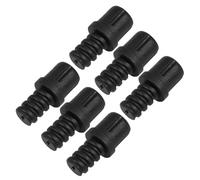 KALLORY Conectores de Mango para Escobilla de Baño 6 Unidades, Adaptadores de Cabezal Autobloqueo para Uso en Limpieza de Inodoros