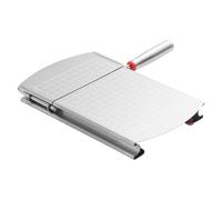 KALLORY Cortador de Queso Multiusos de Acero Inoxidable con Soporte para Cortar Jamón y Salchichas, Fácil Mantenimiento para Cocinas Domésticas y Restaurantes