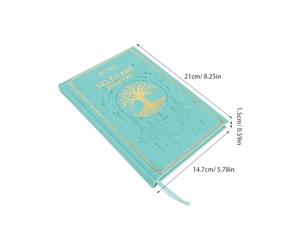 KALLORY Cuaderno de Agradecimiento A5 Tapa Dura Azul para Autocuidado Personal Cuaderno Portátil Rastreador de Hábitos Diarios para Mujeres y Hombres Adecuado para Bienestar Terapia