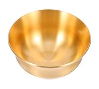 KALLORY Cuenco Budista de Latón Dorado para Depósito de Agua del Templo Diseño Elegante y Uso Versátil para Adorno del Hogar y Sala de Meditación