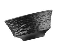 KALLORY Cuenco de Afeitar de Cerámica, Tazón de Afeitar Pequeño, Negro, para Jabón, Bordes Lisos, para Hombres, Accesorio de Afeitado y Barbería
