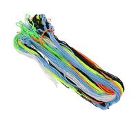 KALLORY Cuerdas de Yo-Yo Portátiles de 10 Hebras y 105 CM, 60 Piezas en 6 Colores para Práctica Prolongada y Juegos de Destreza para Todas Las Edades
