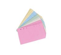 KALLORY de Hojas Sueltas de Papel Agujeros Recambios Prácticos 2 Conjuntos Papeles de Colores para Cuaderno A5 para Agenda en Casa y Tienda