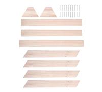 KALLORY de Pájaros de Interior de Madera Beige para Gallinas y Pollos Función de Entretenimiento y Desarrollo de Habilidades en Jaula para Mascotas