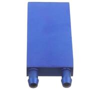 KALLORY Disipador de Calor para CPU de Aluminio 40x80 Mm Salida Lateral Azul, Sistema de Refrigeración por Agua para Pc, Radiador de Enfriamiento Líquido para Procesadores