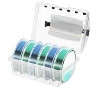 KALLORY Estuche para Hilo de Pesca Plástico 155mm X 120mm Organizador Multifuncional de Línea de Pesca Portaherramientas Portátil para Almacenamiento y Transporte
