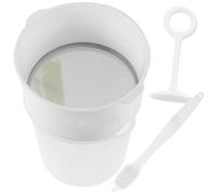 KALLORY Filtro de Alimentos de Cocina Material Pp Resistente Malla, Capacidad de 1.5l y Cepillo de Limpieza Incluido para Uso en Cocina o Restaurante