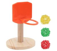 KALLORY Juguete Masticable para Pájaros y Loros de Plástico Naranja, Set de 1 para Entrenamiento y Educación, Adecuado para Jugar y Desarrollar Inteligencia Color Color Aleatorio