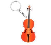 KALLORY Llavero Diseño Único de Violonchelo de Acrílico y Hierro Colgante Accesorio Versátil para Mochila y Llaves Adecuado para Fiestas de Música