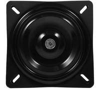 KALLORY Mecanismo Giratorio para Muebles de Hierro Negro Placa Giratoria Cuadrada y Automático, Adecuado para Taburetes de Bar y Soportes de TV