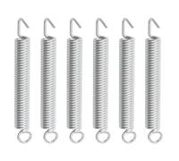 KALLORY Muelles de Trémolo Metálicos Ligeros y Duraderos para Guitarra Eléctrica, 6 Piezas en Color Plata, Accesorios Profesionales para Mejorar la Afinación