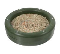 KALLORY Nido de Pájaro Que Protege del Viento y Lluvia Hecho a Mano Material Plástico y Hierba Aceite, Cama para Aves Color Aleatorio para Jardín y Porche