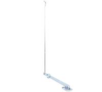 KALLORY Pedal de Metal Plata Cubo de de 100 para Accesorio Portátil de Hierro para en Exterior Cubo