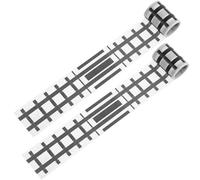 KALLORY Pegatinas Adhesivas de Carretera Ferroviaria Diseño Compacto y Fácil de Transportar DIY 2 Rollos de Papel para Construir Mundos de Carreteras Infantiles