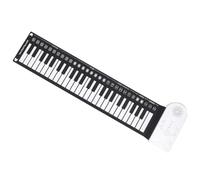 KALLORY Piano Electrónico Portátil Enrollable Teclado Plegable de 49 Teclas Material de Silicona y Abs Adecuado para Adultos Lugar