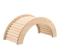 KALLORY Puente de Madera Beige Juguete Práctico y Resistente para Hámster y Mascotas Pequeñas para Escalar en Jaulas y Decoración