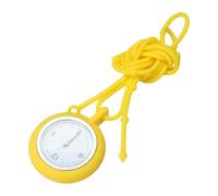 KALLORY Reloj de Enfermera de Cuarzo Cuerda de Silicona Amarillo, Diseño Simple y Fácil Lectura, Pequeño y Redondo para Uso Diario en Hospitales