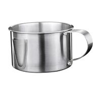 KALLORY Separador de Grasa para Cocina de Acero Inoxidable Filtro y Tapa, Cuenco Colador para Sopa y Aceite, Accesorio Cepillo de Limpieza para Uso en Hogar o Bar