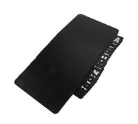KALLORY Separadores de discos de vinilo de plástico negro con pestañas alfabéticas para organizar y archivar vinilos, set para almacenamiento en estantes, pensado para aficionados a la