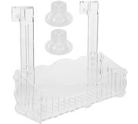 KALLORY Soporte Transparente para Plantas Acuáticas Ventosa Doble para Peceras, Maceta Acrílica para Decoración de Acuarios y Cultivo de Plantas Marinas