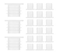 KALLORY Tapones de Botellas Reutilizables 100 Piezas en Plástico Duradero Sellado Seguro para Botellas de Leche y Jugo, Tamaño, Aptos para Cocina, Restaurante y Hogar