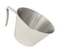 KALLORY Taza Medidora de Espresso de Acero Inoxidable Blanco 100ml Control de Flujo y Diseño Elegante para Extracción Precisa de Café