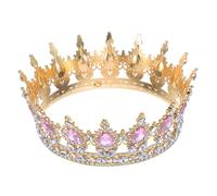 KALLORY Tiara de Boda Vintage Gemas de Imitación, Accesorio para Mujer y Niñas, Tocado para Fiesta y Eventos Nupciales, Dimensiones 6.3X6.3X2.1 Pulgadas