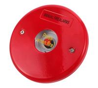 KALLORY Timbre de Incendio Manual de Acero Inoxidable Botón de Alarma Tecla Interruptor de Alarma de Emergencia para Instalaciones Industriales y Edificios de Seguridad Resistente al
