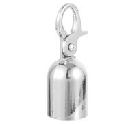 KALLORY Tope para Cordón de Aleación de Aluminio Plata, Tapa de Extremo Gancho, Resistente al Óxido y Fácil de Instalar para Barreras en Centros Comerciales y Hogares
