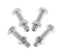 KALLORY Tornillo Hueco M12x52mm para Cable de Gimnasio de Acero al Carbono con Alta Capacidad de Carga, Paquete de 4 Piezas para Ejercicios y Poleas