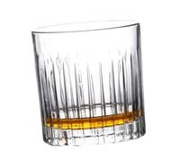 KALLORY Vaso de Whisky Clásico de Vidrio Alta Transmitancia y Uso Duradero para Actividades al Aire Libre y Uso en Interiores