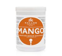 Kallos Cosmetics KJMN Mascarilla Capilar Reparadora Hidratante de Mango para Cabello Seco, Dañado y Tratado Químicamente. Hidrata, Realza el Brillo y Aumenta el Volumen con Aceite de Mango - 1 L
