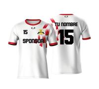 KALLPA SPORT Camiseta Deportiva de fútbol personalizada. Niños y adultos. Solo Camiseta. Personaliza con nombre, escudo, número y sponsor. (SOLO CAMISETA, MODELO 64)